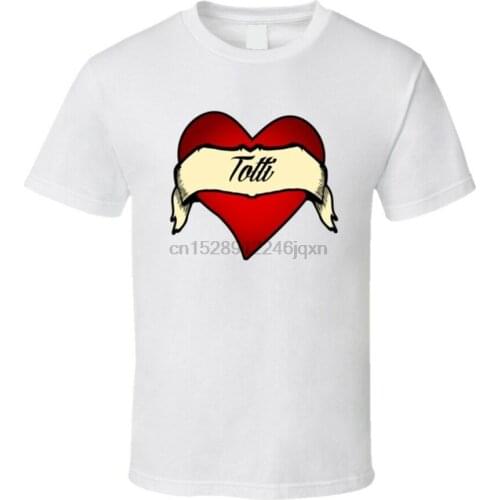 I Love Totti Legend Of Roma Italy Soccer T-Shirt Homme Plus Size Tee Shirt