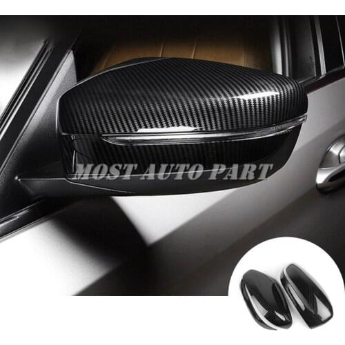 ABS Chrome Rearview Mirror Frame Trim Cover For BMW 7 Series G11 G12 2016-2020 Black/Silver Car accesories interior Car Trim