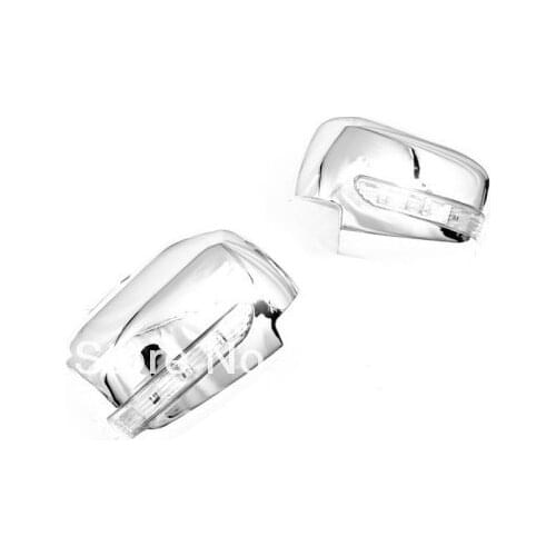 Chrome Mirror Cover LED Blinker For Mitsubishi L200 Triton