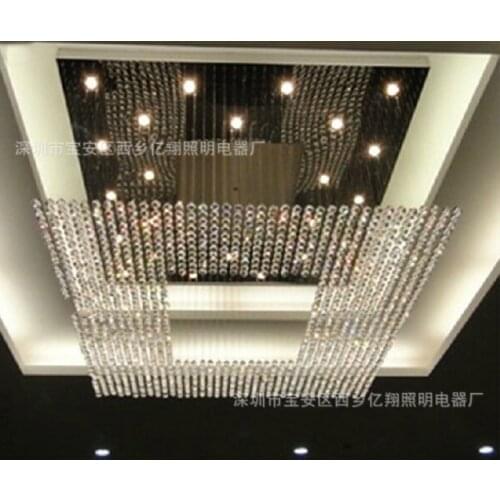 Hotel engineering lamp lobby crystal lamp KTV villa lobby crystal lamp non-standard engineering pendant lamp