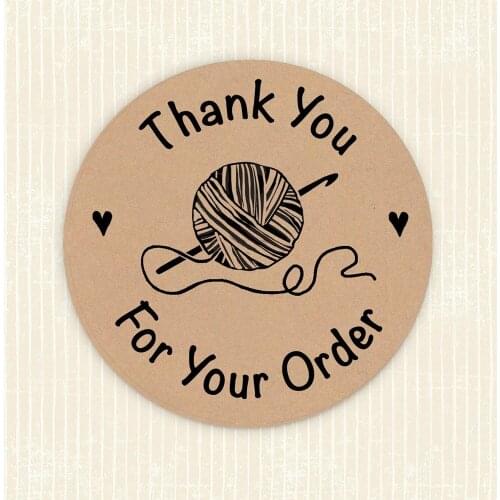 CROCHET STICKERS,Thank You For Your Order Stickers,Business Stickers, Order Package Lables,Social Media Stickers