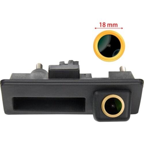 Misayaee Golden HD Rear View Reverse Backup Camera Trunk Handle for VW Polo Golf Passat B7 B6 T5 Jetta Tiguan Touran Audi A4 A6