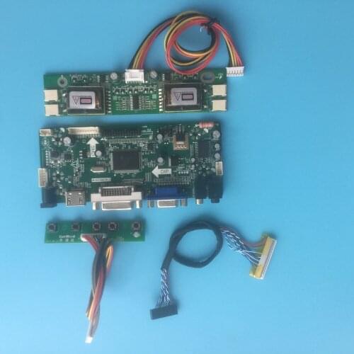 Kit for M190EG01 V2 LVDS 4 lamps 19" Screen Panel M.NT68676 DIY 30pin HDMI Driver Controller board 1280X1024 VGA DVI