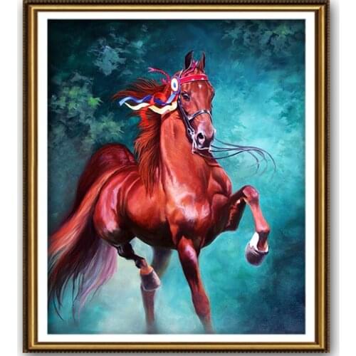 Horse Aanimal Handmade Needlework Sets For Embroidery kits DIY Cross Stitch Kits Crafts 14CT Unprinted Home Decor wall Arts
