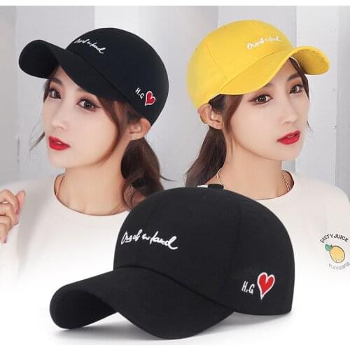 2021NEW Fashion Korean Embroidered Lovely Baseball Cap For Women Man Summer Snapback Cap Ms Hat Hip Hop Cap Hat