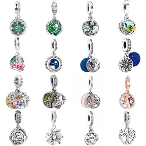 New Original 925 Silver Bracelets Accessories Pendent Charm Bead fit Charms Silver 925 beads Bracelet for Women DIY Jewelry Gift