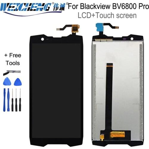 New Original Sensor For Blackview BV6800 BV6800 pro Lcd Display With Touch Screen Digitizer Assembly+Tool
