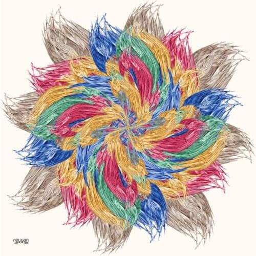 REYYAN SILK TEXTURED OYALIK WRITING-PATTERN-16262-RENK-17