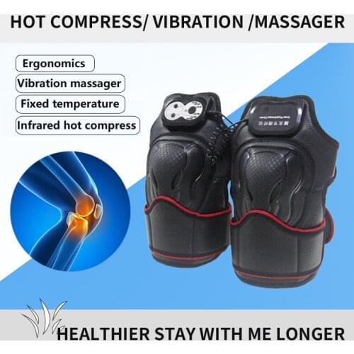 Knee Massager for PainInfrared Heating Therapy Electric Physiotherapy Massage Pain Relief Electric VibratorKnee Massager Healthy