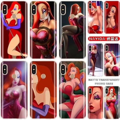 Soft Case For Xiaomi Redmi 9a 7a 8a Note 10 9 8 7 Pro Max 10s 9s 8T Prime 9at 5G Fashion Cover Jessica Rabbit Sexy