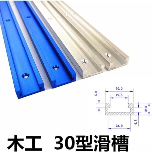 Chute Aluminium alloy T-tracks Model 30 T slot and Standard Miter Track Stop Woodworking Tool for workbench Router Table