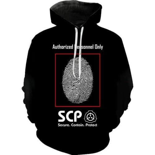 SCP Foundation 3D Print Hoodies Horror Game Sweatshirt Men Women Fashion Hoodie Pullover Hip Hop Streetwear Hoody Male Tops Coat