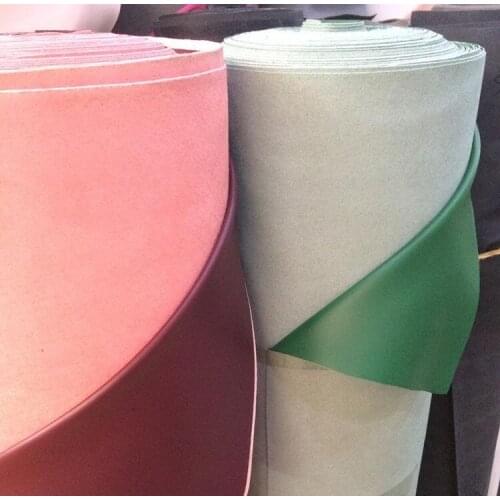 0.8MM thickness black versatile faux leather fabric microfiber leather for sofa shoes handbag material 40 yards per roll