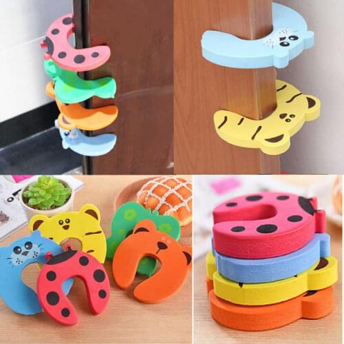 Child Safety Anti-Pinch Door Card Baby Thickened Door Plug EVA Baby Door Resistance Cartoon Door Clip Baby Protection Safety