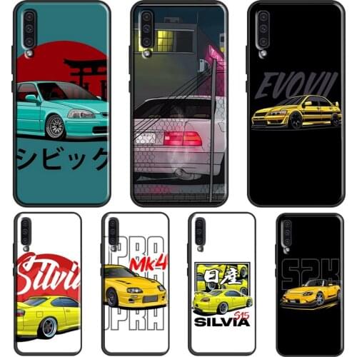Yellow Jdm Cars For Samsung A12 A32 A42 A52 A72 A71 A51 A41 A31 A11 A70 A50 A40 A10 A02 A21S Phone Cover