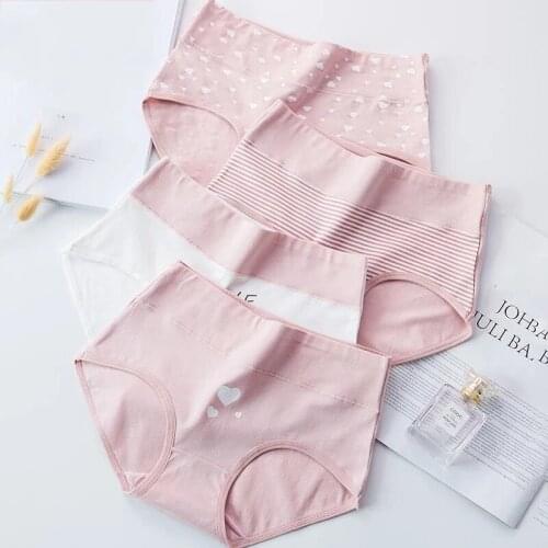 Women Panties Lady Cotton Underwear Girls Breathable Seamless Mid Waist Briefs Womens Sexy Lingerie Intimates Dropship