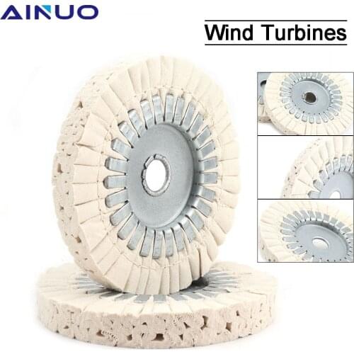 6" Cotton Airway Buffing Wheel Cloth Open Bias Metal Polishing Buffs Disc Abrasive Tool for Bench Grinder 150mm*19mm