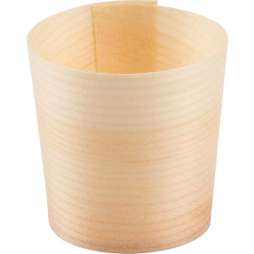 Promotion - Wedding Party Supplies French Fries Chips Dessert, 45*45mm Disposable Natural Pine Wood Serving Cup/Bowl, 50/Pack