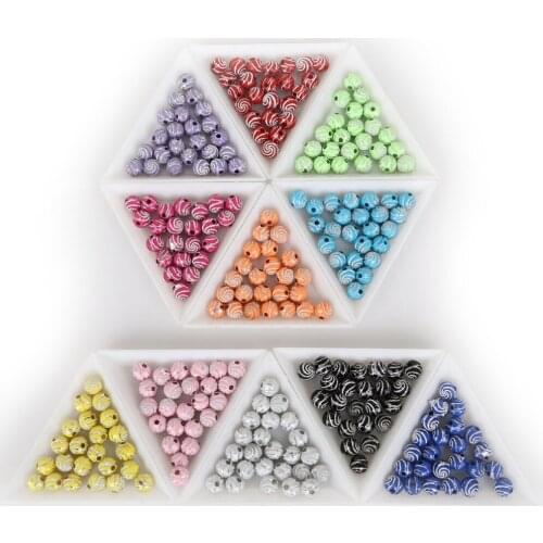 High Quality 100Pcs 1.8mm 13 Colors Creative Shiny Acrylic Beads For Jewelry Making for DIY Bracelet Necklace