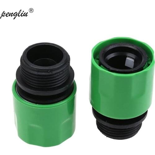 5 pcs Quick Connectors Irrigation Hose Connect Fast Coupling Pipe With 3/ 4 Supply Garden Hose Male Thread Connector IT235