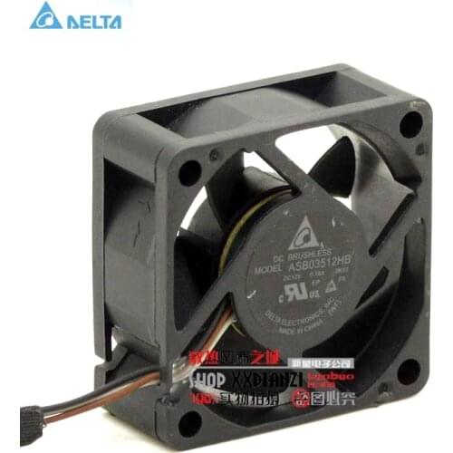 For delta ASB03512HB 3515 35mm 3.5cm DC 12V 0.18A three line fan axial case cooling fan
