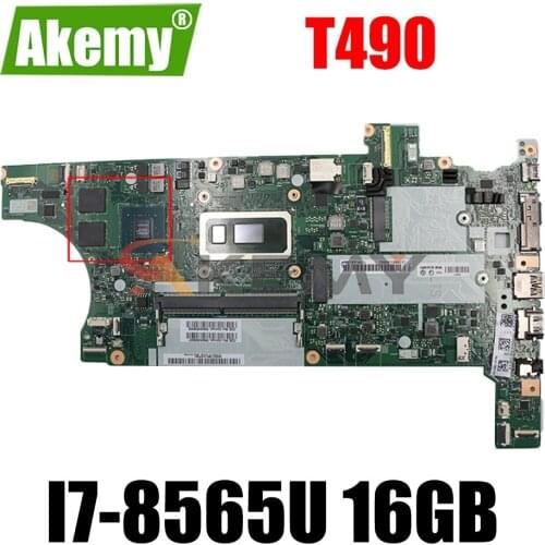 For ThinkPad T490 motherboard FT490/FT492/FT590/FT531 NM-B901 With i7-8565CPU 16G motherboard 100% fully tested