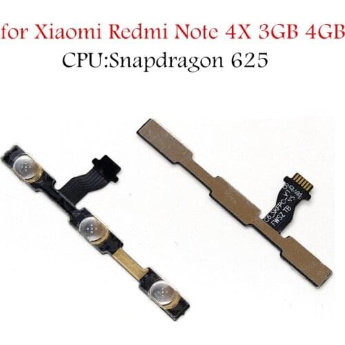 For Xiaomi Redmi Note 4X 3GB 4GB Snapdragon 625 Power Volume Side Key button Flex Cable On Off Switch Flex Cable Repair Parts