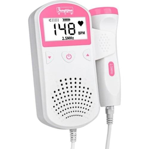 Doppler Fetal Heart rate LCD Display No Radiation Pregancy Baby & Fetal Heart Rate Detector 1 Set