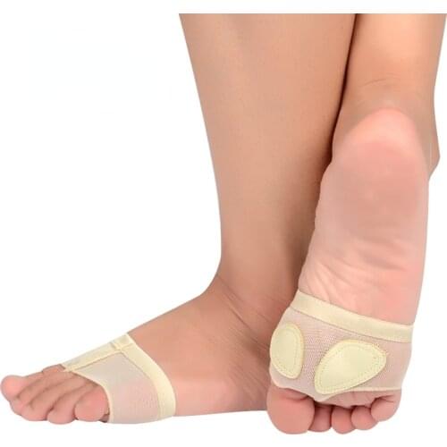 Elino Women Belly Ballet Forefoot Toes Half Pads Dance Gym Paw Metatarsal Thong Protector Lyrical Socks Shoes Split Insoles