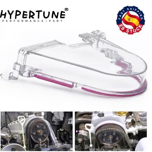 Hypertune - CAM PULLEY TIMING BELT COVER TURBO CLEAR CAM GEAR COVER FOR HONDA 96-00 EK WITH PQY STICKER HT6337