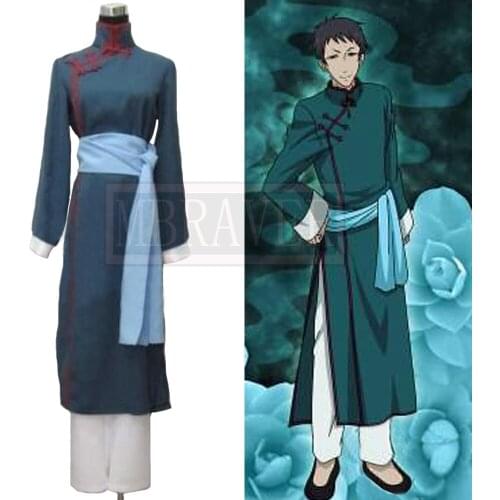 Black Butler Liu Tao Uniform Cos Cosplay Costume Halloween Party Custom Made Any Size