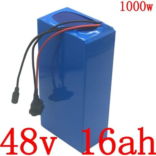 48V battery 48v 15ah lithium battery 48v 15ah electric bike batter for 48V 500w 750w 1000w ebike motor y with 54.6V 2A charger