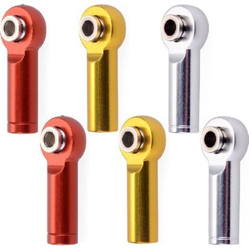 M4 4mm Thread Tie Rod End Link Rod End Holder Ball Head Track RC 1:10 Car 2pcs Aluminum RC Hobby Model Car Upgraded Parts