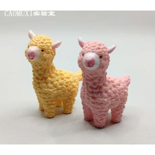 Cute Alpaca Wild Animal Model Action Figure Zoo Animals Educational Figurines Toys Gift For Kids Jouet Enfant Toys Set BK50SB