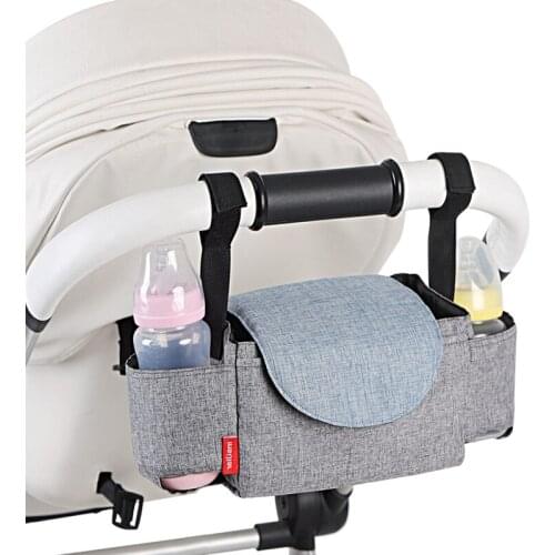 Multifunctional baby carriage bag storage bag milk bottle water cup bag large capacity baby cart storage bag hanging bag