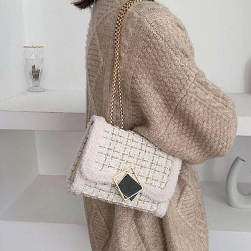 2019 new fashion trend Korean version of the wild chain Messenger bag fashion single shoulder small square bag