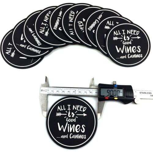 Custom logo Eco-Friendly soft rubber glass drink cup Coasters Promotion gifts Mats Pads