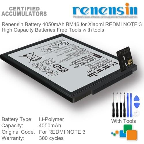 Аккумуляторы для телефонов Xiaomi Redmi Note 3 Renensin China At AliExpress