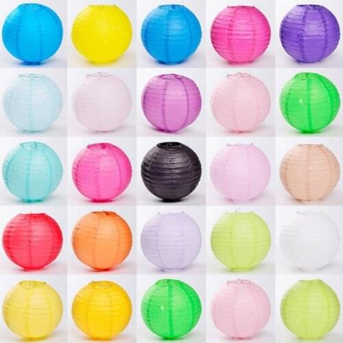 20cm white paper lanterns wedding home DIY baby birthday party decoration household Hanging lamps festival Decoration Supplies