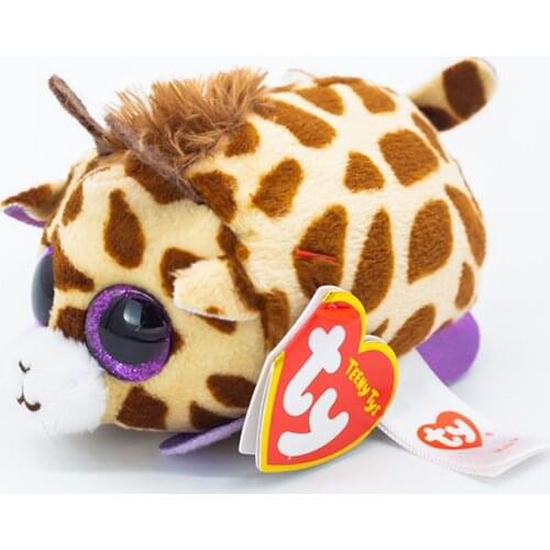 TY 4" Teeny Tys Mabs the Giraffe Stackable Screen Clean Doll Plush Stuffed Animal Collectible Toy Christmas Gifts
