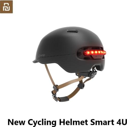 Mijia New Cycling Helmet Smart 4U Intelligent LED light City Outdoor Riding Road Bike Ultralight Safely Cap Helmet