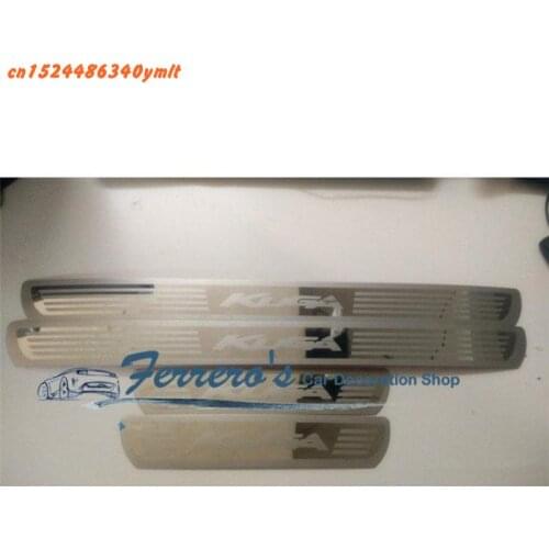 High-quality stainless steel Plate Door Sill Welcome Pedal Car Styling Accessories 4pcs/set For Ford Escape Kuga 2012-2017