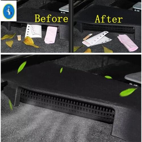 Yimaautotrims Auto Accessory Seat Under Heat Floor Air AC Duct Vent Outlet Dust Plug Cover Kit Fit For Volvo V60 S60 2013 - 2018