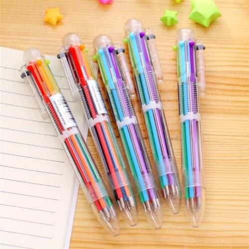 1pcs Rainbow Color Cartoon Gel Pen Cute Magic Pens Kawaii Gel Pens For School Writing Novelty Stationery Girls Gifts