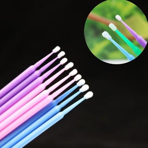 100Pcs Disposable Eyelash Extension Tools Individual Lashes Applicators Mascara Brush Lash Extensions Cotton Swab Mascara Brush
