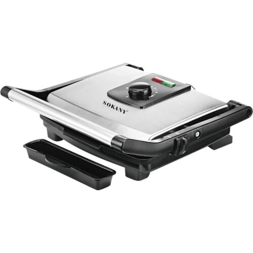 2000W Non-Stick Electric Toastie Maker Stainless Steel Tabletop Electric Grill Oven Griddle Cookware Home Kitchen Appliance