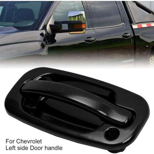 Auto Car Front Outside Door Handle Cover Trim Textured Black Driver Side Suitable For Silverado # 15034985 Car Styling