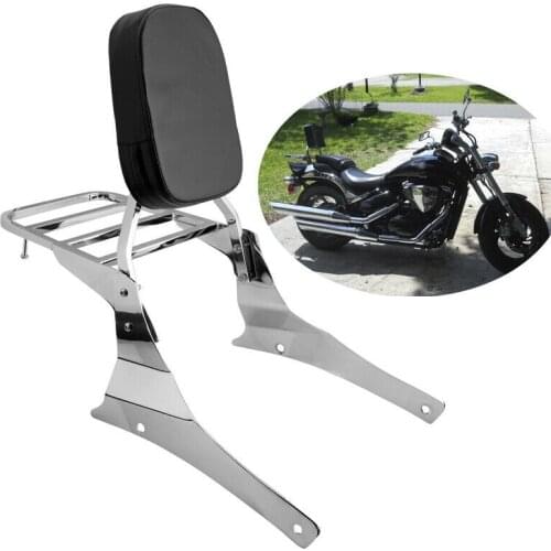 Samger Motorcycle Backrest Sissy Bar Luggage Rack for Suzuki Intruder / Volusia VL800 VL400 Boulevard C50