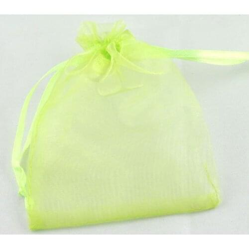 Free shiipng!!!!500pcs/lot Light green Organza Wedding Gift Bags&Pouches 12x9cm