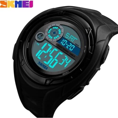 SKMEI Outdoor Sport Watch Men New Luxury Military Waterproof Electronic Wristwatch Alarm Display Digital Clock Relogio Masculino